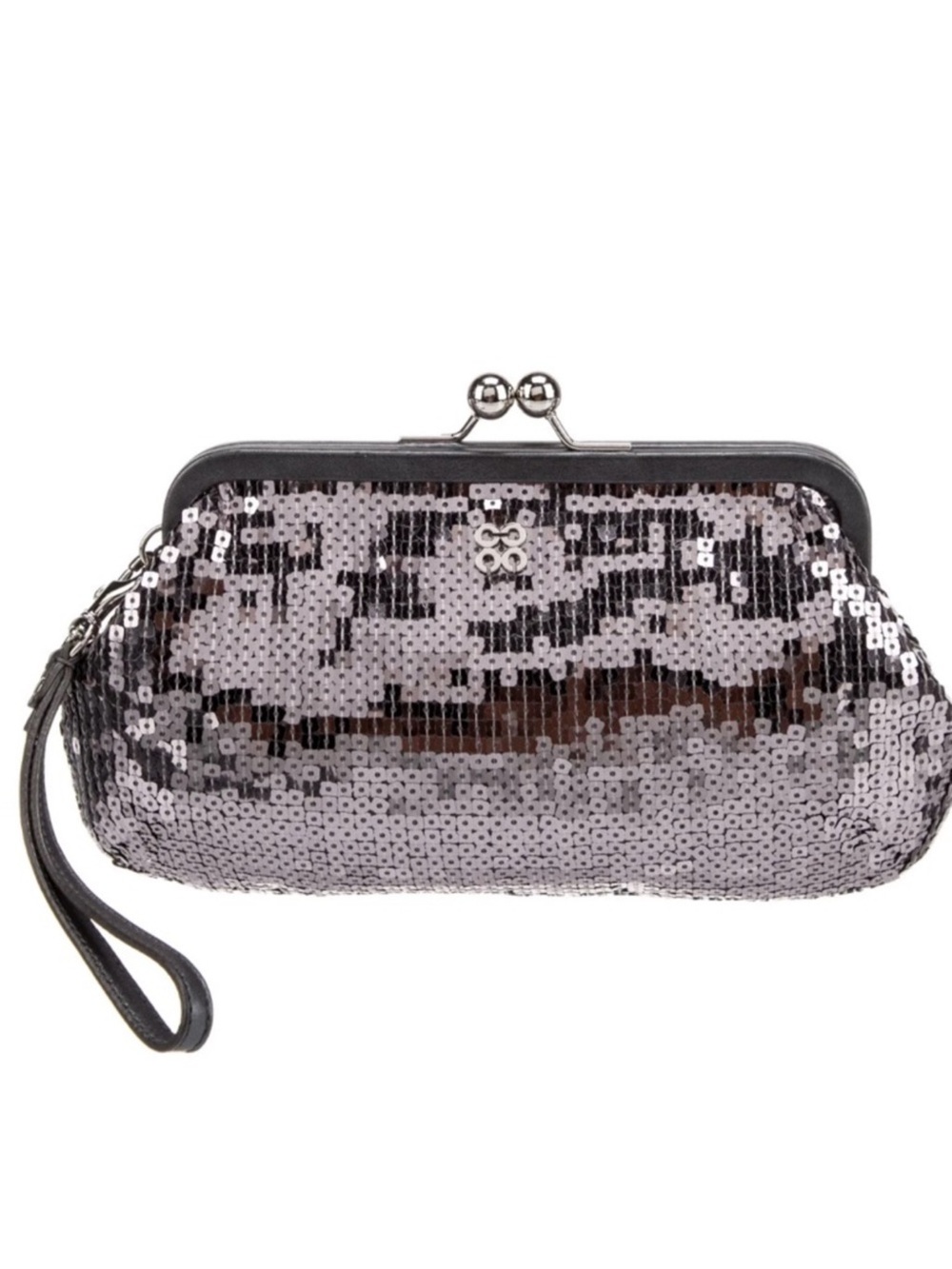 Coach Sequin Wristlet Clutch - Silver